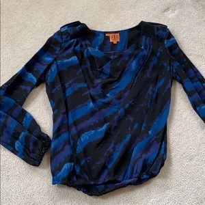 Tory Burch Watercolor Blouse sz 8